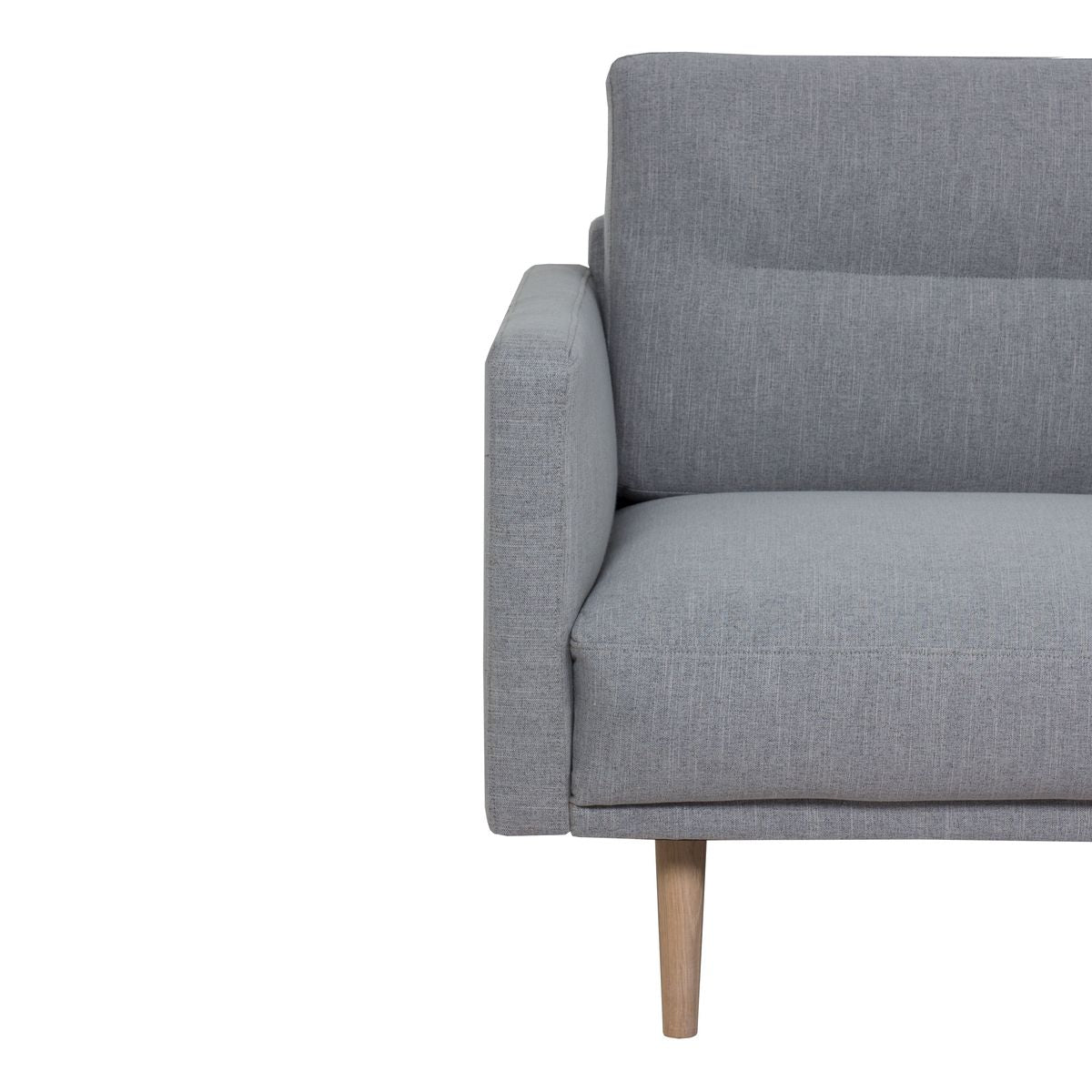 Larvik 3 Seater Sofa - Grey, Oak Legs