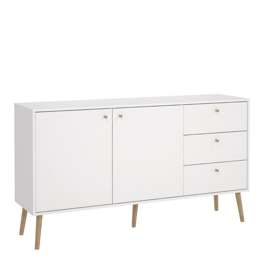 Cumbria Sideboard 2 Doors + 3 Drawers in White
