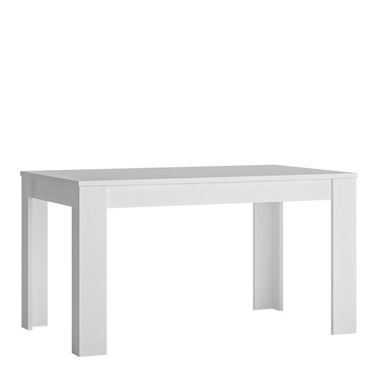 Lyon Medium Extending Dining Table 140-180cm in White High Gloss