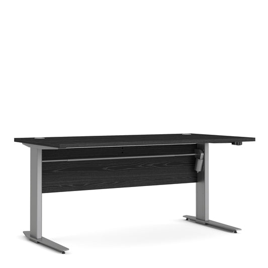 Prima Desk 150cm in Black Woodgrain with Electric Height Adjustable Legs
