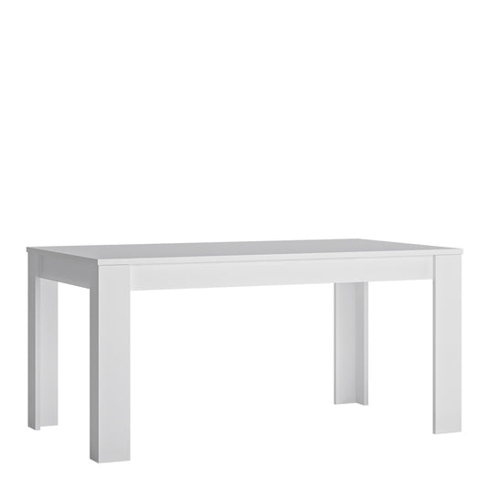 Lyon Large Extending Dining Table 160-200cm in White High Gloss