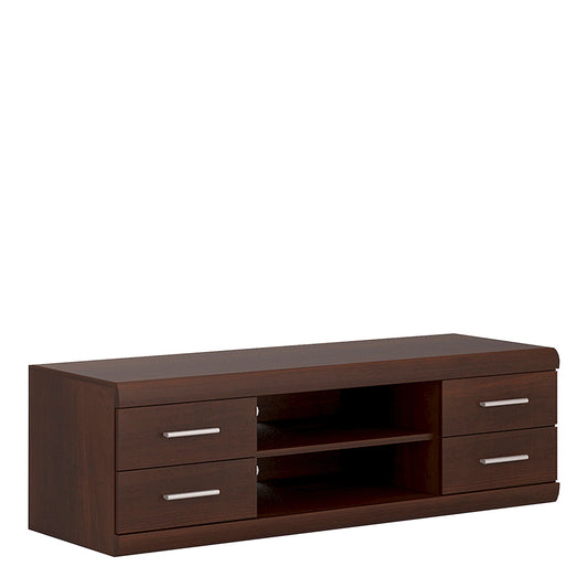 Imperial 4 Drawer Wide TV Unit in Dark Mahogany