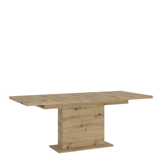 Luci Extendable Dining Table 160-200cm in White & Oak