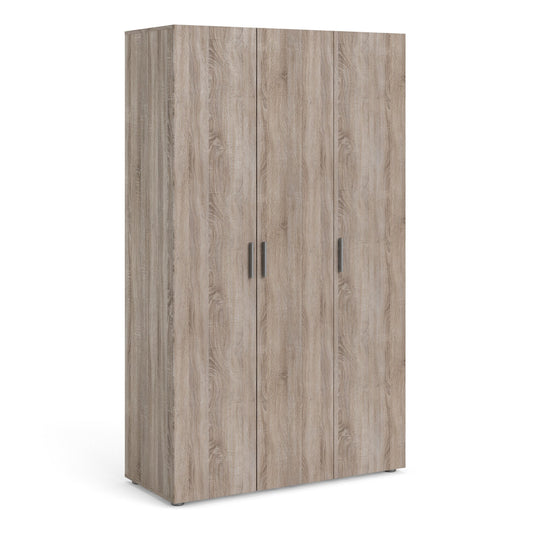 Pepe Wardrobe with 3 Doors in Truffle Oak